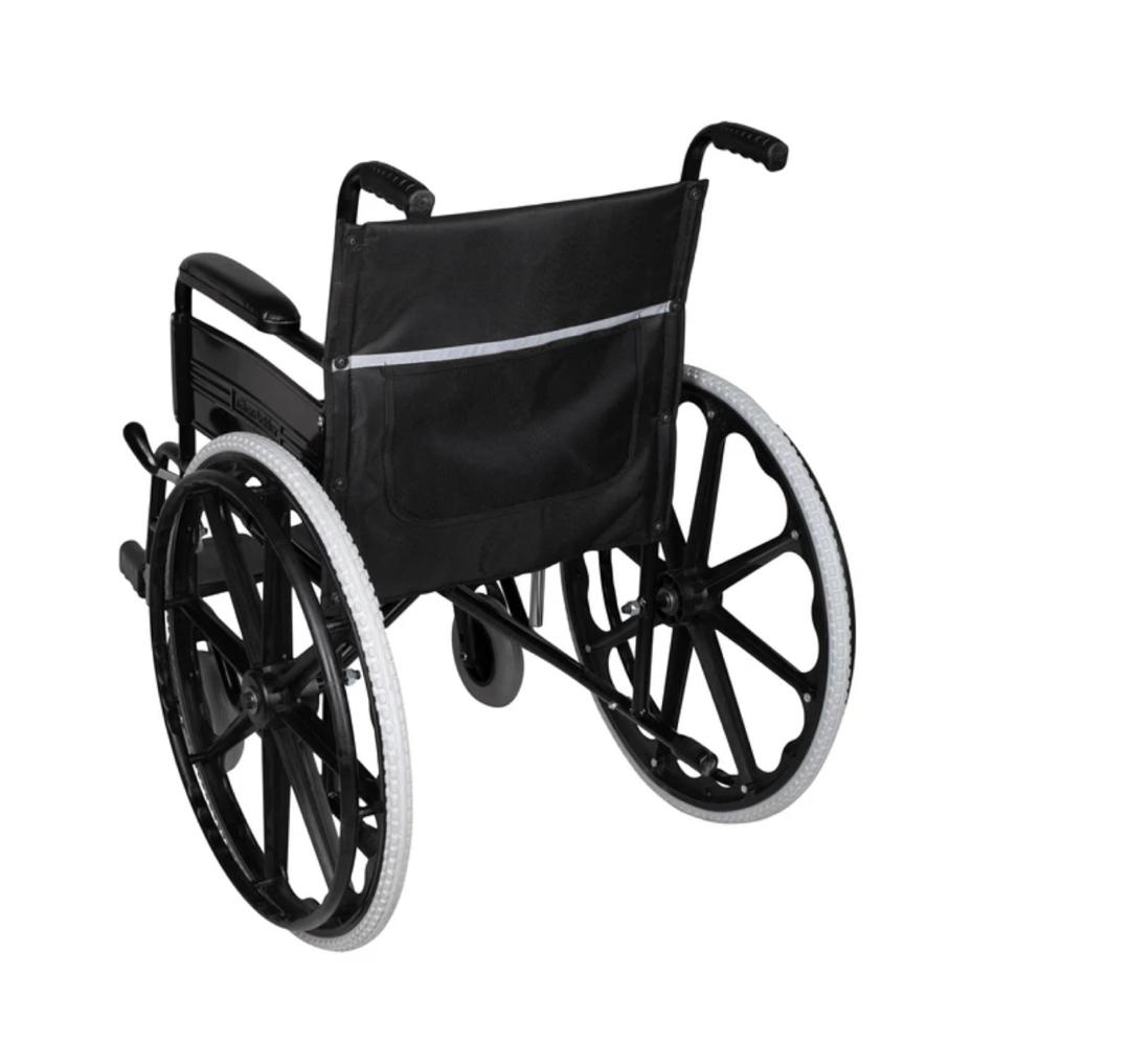 ویلچر مدل 20703 رنگی سایز 43 چرخ عقب توپر جلو توپر طوقه اسپرت کد 20703035