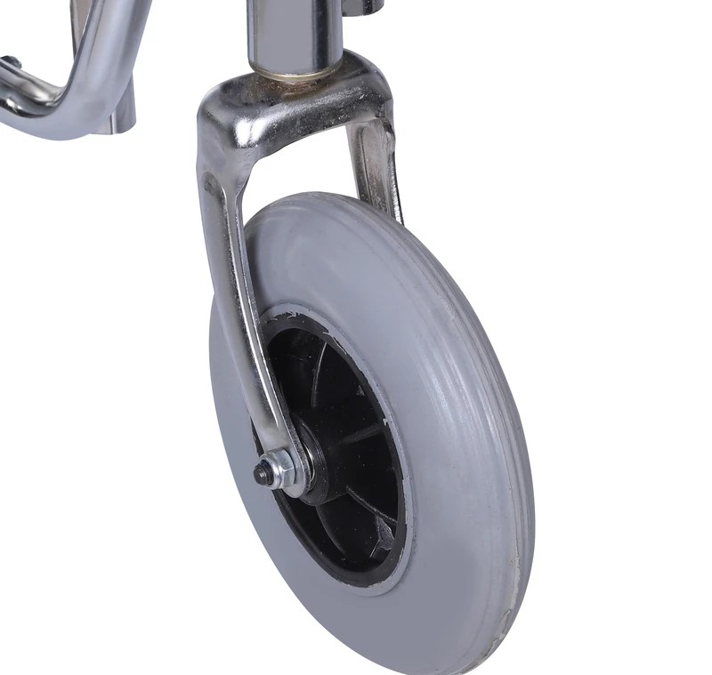 ویلچر همراه ایران بهکار مدل 20719s همراه آبکرم سایز 43 دسته شکن چرخ عقب توپر چرخ جلوتوپر کد 20719004