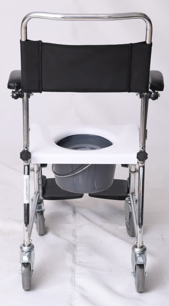ویلچر حمام مدل 790 آبکرم چهار چرخ ترمزدار 32*125 کد 20790001
