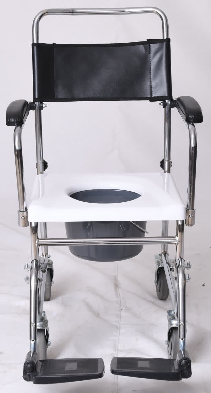 ویلچر حمام مدل 790 آبکرم چهار چرخ ترمزدار 32*125 کد 20790001