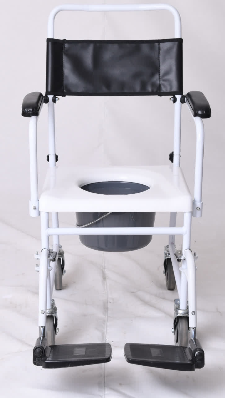 ویلچر حمام مدل 790 رنگی چهار چرخ ترمزدار 32*125 کد 20790004