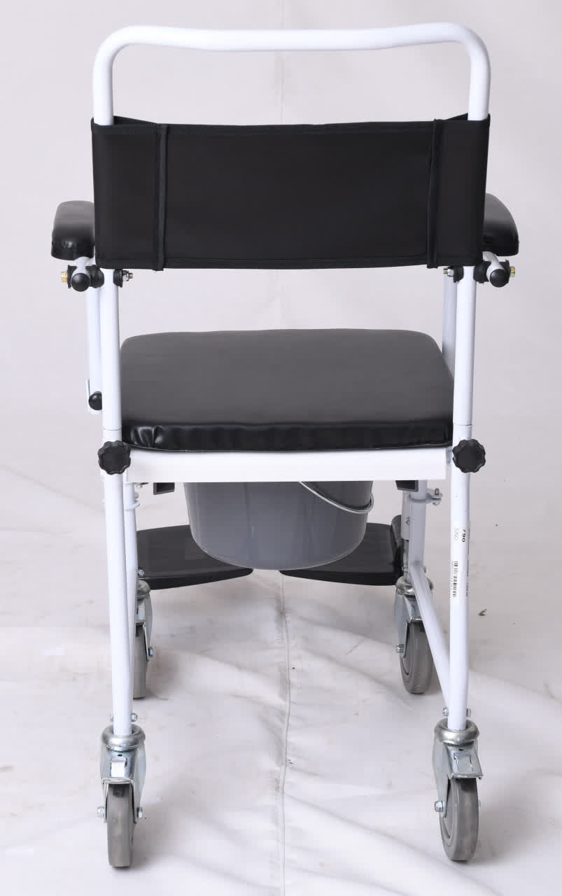 ویلچر حمام مدل 790 رنگی چهار چرخ ترمزدار 32*125 کد 20790004