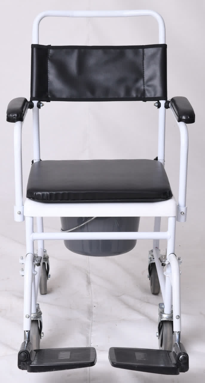 ویلچر حمام مدل 790 رنگی چهار چرخ ترمزدار 32*125 کد 20790004